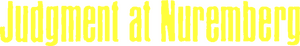 لوگوی رسمی فیلم Judgment at Nuremberg (1961)