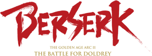 لوگوی رسمی انیمه Berserk: The Golden Age Arc II - The Battle for Doldrey (2012)