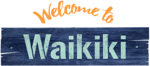 لوگوی رسمی سریال Welcome to Waikiki (2018)